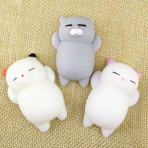 1pcs antistress ball Mini Squeeze Toy Squishy cat Cute Kawaii doll Squeeze Stretchy Animal Healing Stress Hand Fidget vent Toys ► Photo 1/5