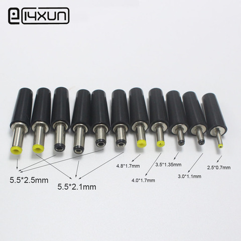10pcs Male Female DC Power Plug Connector ABS 6.5*4.4 5.0*3.0 5.5*2.5 5.5*2.1 4.8*1.7 4.0*1.7 3.5*1.35 3.5*1.1 2.5*0.7 mm ► Photo 1/1