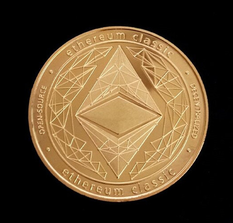 Gold/Silver-Plated Ethereum Coin Commemorative Coin Art Collection Gift Physical Metal Imitation Home Party Decoration ► Photo 1/6