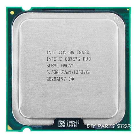 INTEL Core 2 Duo E8600 Socket LGA 775 CPU intel E8600 Processor (3.3Ghz/ 6M /1333GHz) Socket 775 ► Photo 1/2