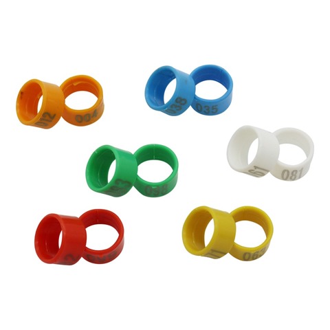 16mm/18mm/20mm Chicken Foot Ring Plastic No.1-100 Digital Identification Foot Ring Chicken coop Feeding supplies 100 Pcs ► Photo 1/1