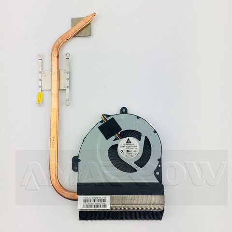 Original For asus laptop heatsink cooling fan cpu cooler X54C K54C A54C X54H X54L CPU heatsink Fan+brass radiator 13GN7B1AM010 ► Photo 1/2