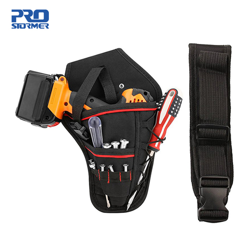 PROSTORMER Drill Holster Bit Pocket Electric wrench Holster Heavy Duty Belt Worn Right Handed Holder Fits Most T Handle Drills ► Photo 1/6