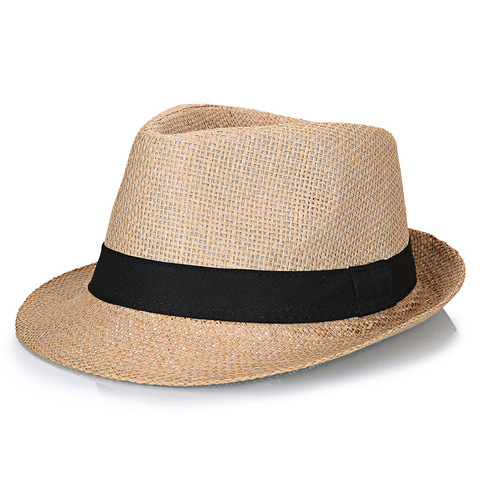 Big Bone Man Large Size Fedora Hats Male Summer Outdoors Panama Cap Men Plus Size Straw Hat 56-58cm 58-60cm ► Photo 1/6