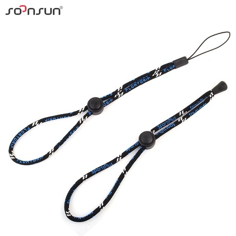 SOONSUN 2PCS Adjustable Safety Wrist Strap String Hand Lanyard Rope Cord for GoPro Hero 4 5 6 7 8 Tripod Monopod Pole Accessory ► Photo 1/6