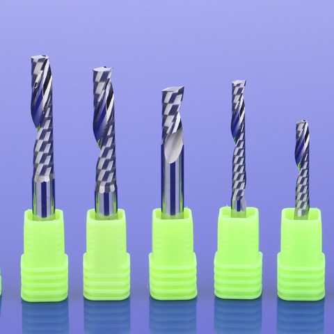 5pcs 6mm Single Flute Spiral Cutter 3A TOP Quality CNC End Mill Carbide router bit For Acrylic PVC MDF Milling Cutter ► Photo 1/1