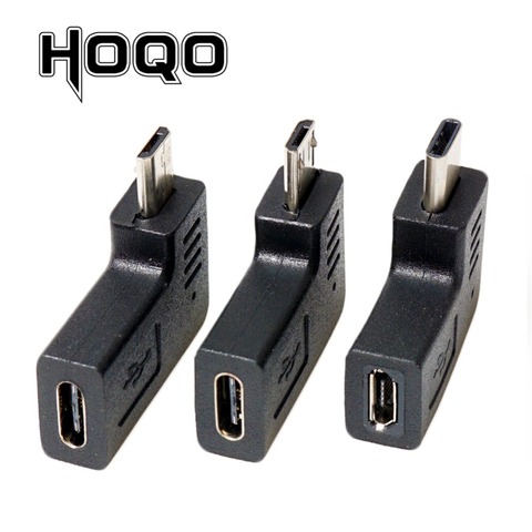 L Shaped Type-C to Micro USB Converter Adapter 90 Degree Right Left Angle Type C to Micro USB M/F Connector Female or Male ► Photo 1/4