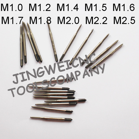 hss micro machine tap m1 m1.2 m1.4 m1.5 m1.6 m1.8 m2.0 m2.2 m2.4 m2.5 hss screw thread  mini machine tap ► Photo 1/1