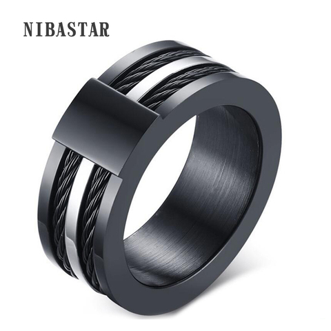 Black Male Unique Ring Wedding Band Tungsten Carbide Ring 12.5mm Man Anniversary Jewelry Size 9# 10# 11# 12# ► Photo 1/6