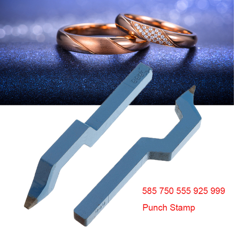 585 750 555 925 999 Metal Steel Punch Mold Mark Stamp Tool Gold Sterling Silver Ring Bracelet Earring Buckle Jewelry Making ► Photo 1/6