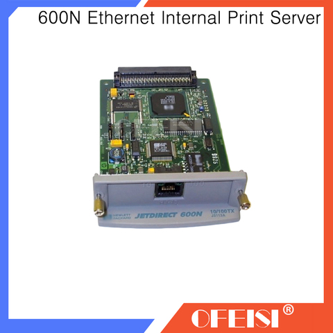 Original JetDirect 600N J3113A 10/100tx Ethernet Internal Print Server Network Card  for printer part and designjet plotter ► Photo 1/4