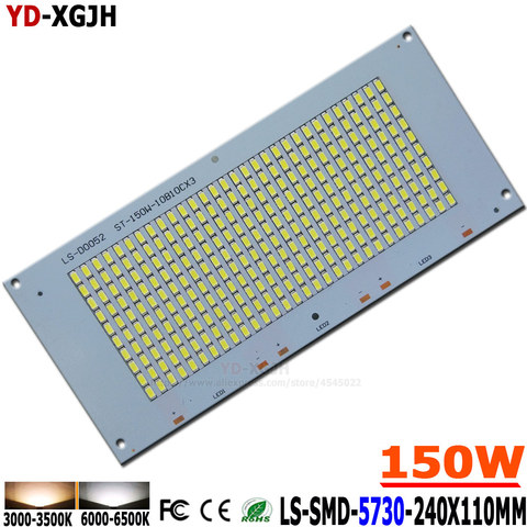 10p 150W SMD 5730 Light LED PCB 240X110mm 15000-16500lm Aluminum Heatsink With Source floodlight pcb plate for outdoor light Diy ► Photo 1/1