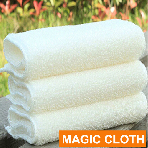High Efficient ANTI-GREASY Bamboo Fiber Wash Cloth Dishcloth Clean Towel Magic Kitchen Washing Cleaning Cloth Scouring Pad ► Photo 1/6