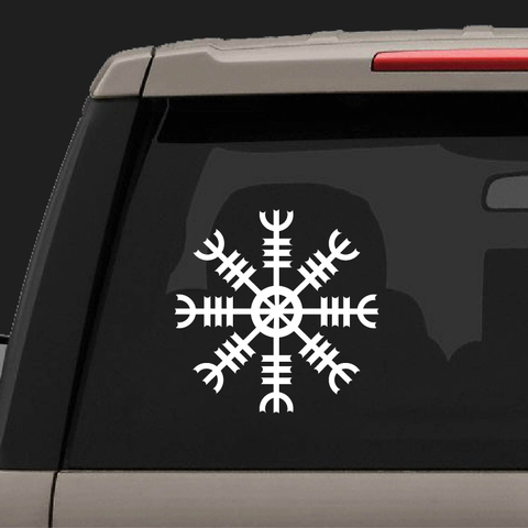 Helm of Awe Norse Mythology Viking Vinyl Sticker Car Decor , Pagan Asatru Laptop Decal for Apple MacBook Air / Pro Decoration ► Photo 1/5