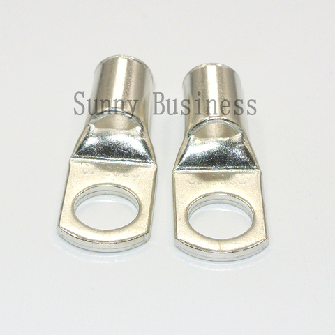 95mm2  3/0AWG X 5/16 3/8 1/2 in TINNED COPPER LUG BATTERY CABLE CONNECTOR TERMINAL SC95-8 SC95-10 SC95-12 ► Photo 1/3