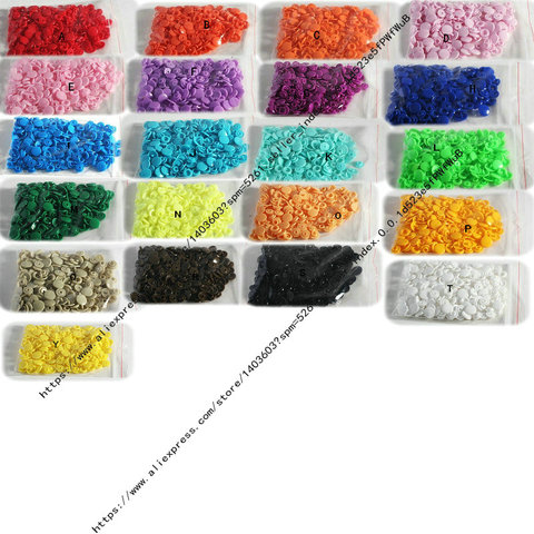 wholesale price 50 Sets  KAM T5 baby Resin snap buttons plastic snaps clothing accessories Press Stud Fasteners 21 colors ► Photo 1/6