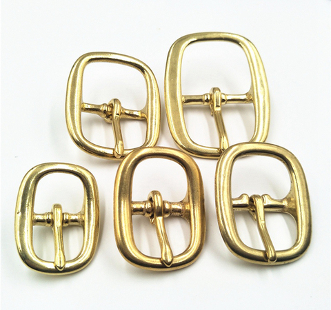 20-38mm Solid Brass Pin Belt Bag Buckle Leather Craft Wrap Webbing Dog Collar Harness Diy Trimits Accessories ► Photo 1/6