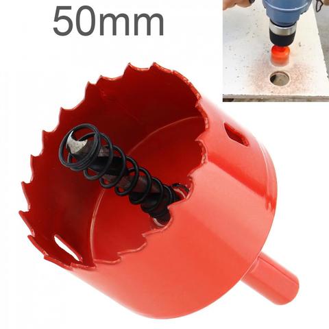 15/16/20/25/30/35/50mm M42 Bi-Metal Hole Saw Drilling Hole Cut Tool with Sawtooth and Spring for PVC Plate / Woodworking ► Photo 1/6
