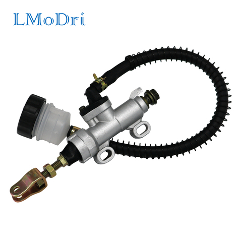 LMoDri Motorcycle Rear Foot Hydraulic Brake Pump Quad Dirt Bike Pit Brake Master Cylinder Reservoir ATV Motorbike Brakes ► Photo 1/6