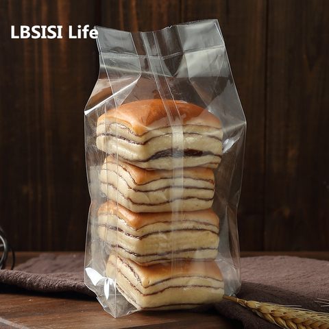 LBSISI Life 50pcs Cookie Candy Bags Bread Chocolate Biscuit Side Unfold DIY Baking Cake Package Gift Packing Seal Flat Open Bag ► Photo 1/6