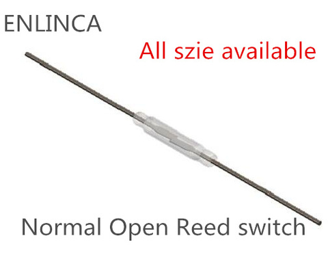 10pcs N/O Normal Open Reed switch Magnetic Switch 2*14mm Normally Open Magnetic Induction switch ► Photo 1/1