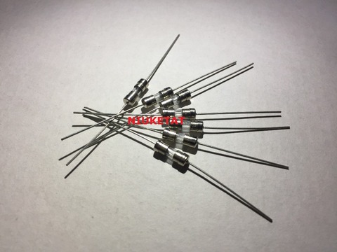 NIUKETAT 50pcs 3.6*10mm T2A 250V slow Axial fuse Glass Tube with lead wire 3.6*10 T2A 250V slow fuse New and original ► Photo 1/1