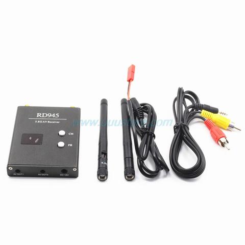 FPV Wireless 5.8G 48CH RD945 Dual Diversity Receiver With A/V and Power Cables For FPV Racing drone RC  Airplane Toys Part ► Photo 1/5