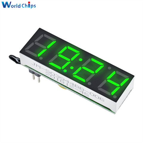 3 In 1 Green LED display DS3231SN Digital Time Clock Temperature Voltage Module DIY Time/Thermometer/Voltmeter DC 5-30V Hot Sale ► Photo 1/6