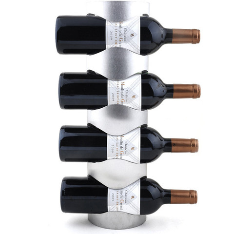 Free shipping 1pcs Creative Wine Rack Holders Home Bar Wall Grape Wine Bottle Display Stand Rack Suspension Storage Organizer ► Photo 1/6