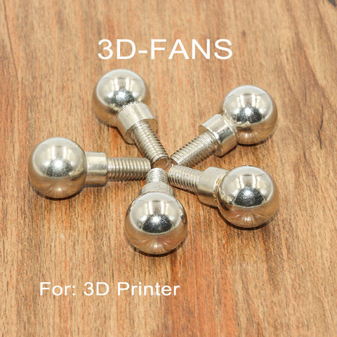 1Pc 3D Printer Parts Delta Kossel Rostock K800 Magnet Joint Spherical Ball Screw M4 / M5 Thread Stainless Steel ► Photo 1/3