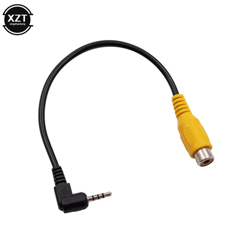 1pcs AV in Video Cable of 2.5mm Stereo Jack Male Plug To RCA Female Adapter Cable For GPS Converter Cable ► Photo 1/6