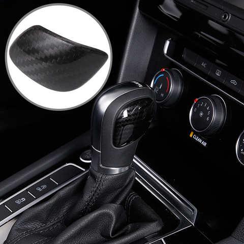 Car styling gear shift knob gear head cover sticker for VW Volkswagen Golf 7 MK7 Golf 5 6 Passat B5 B6 B7 Polo CC Tiguan Jetta ► Photo 1/4
