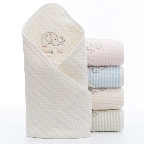 Summer Baby Blanket Infant Bebe Muslin Cotton Breathable Envelop Swaddle For Newborn Baby Hooded Sleepsack Parisarc Blankets ► Photo 1/6