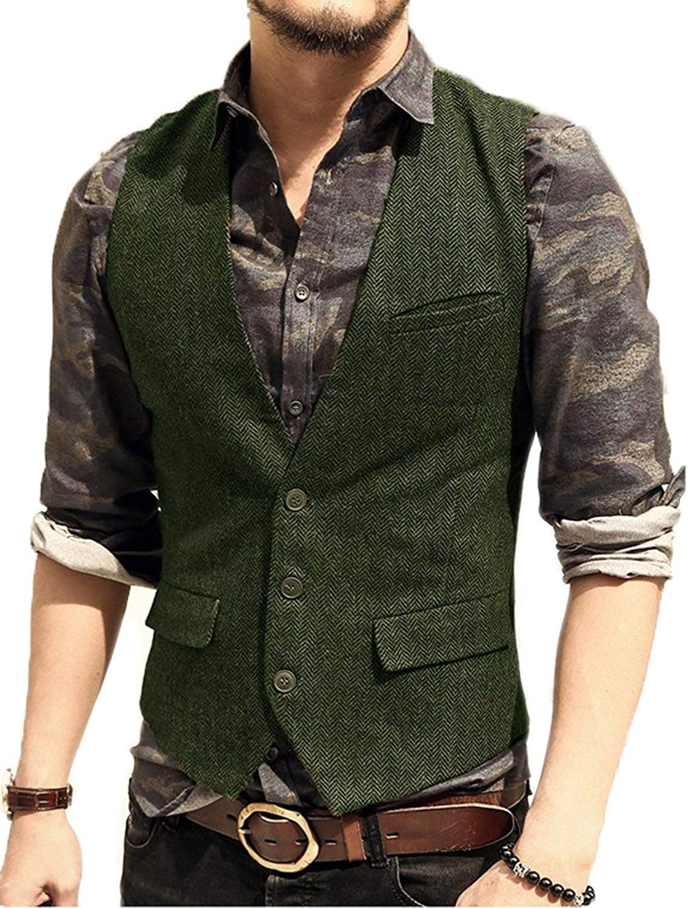 Men's Suit Vest V Neck Wool Herringbone Tweed Casual Waistcoat Formal Business Vest Groomman For Green/Black/Brown/Coffee - Price history & Review | AliExpress Seller - SOLOVEDRESS Mens-Tuxe Store | Alitools.io Men's Suit Vest V Neck Wool Herringbone Tweed Casual Waistcoat Formal Business Vest Groomman For Green/Black/Brown/Coffee - Price history & Review | AliExpress Seller - SOLOVEDRESS Mens-Tuxe Store | Alitools.io