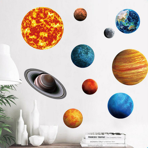 SOLAR SYSTEM FOR KIDS WITH SUN Planet Sticker