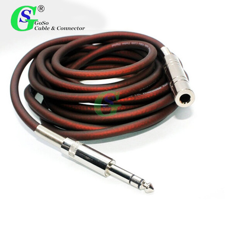 6.35 6.5 6.35mm 6.5mm Male To Female Stereo Jack Extension Socket TRS AUX  Cable 1M-30M C412 ► Photo 1/2