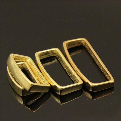 2 Pcs Solid Brass Belt Keeper D Shape Belt Strap Loop Ring Buckle for Leather Craft Bag Strap Belt 16mm 20mm 25mm 32mm 40mm ► Photo 1/6