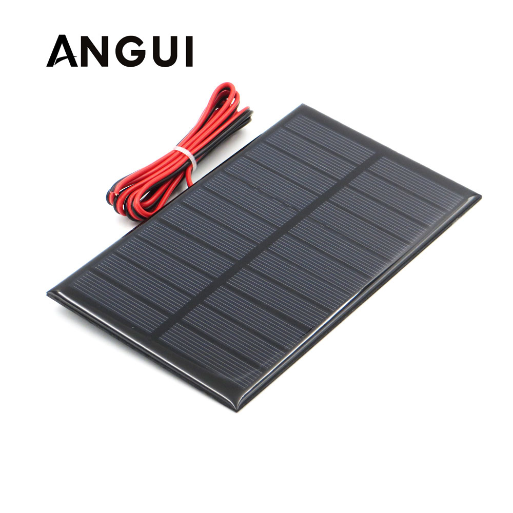 10PCS 6V 1W Solar Panel Module 0-200MA For Light Battery Cell Phone Toys Charger 