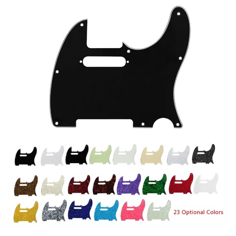 FLEOR 1PC Tele Pickguard Electric Guitar Scratch Plate 8 Holes for US/Mexico Tele Guitar Accessories ► Photo 1/6