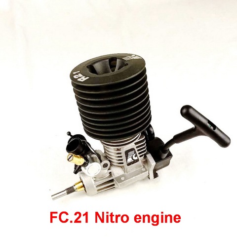 FORCE FC.21 Pull Starter(Rear Exhaust) Nitro engine for 1/8 scale RC Nitro buggy/truggy/truck, fit Nitro power rc car ► Photo 1/6