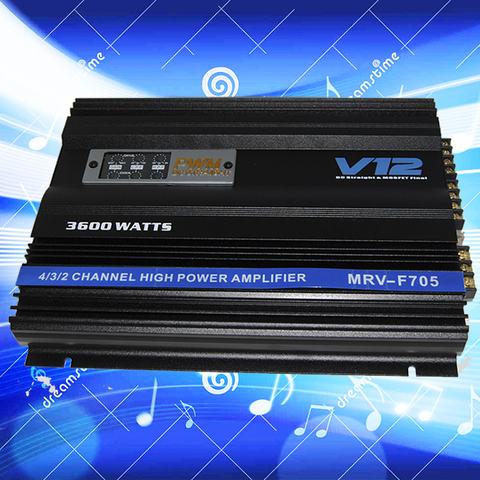V12 4 channel car audio amplifier 3600W amplifier MRV-F705 amplificador car amplifier ► Photo 1/5