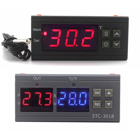 10A 30AIntelligent Digital Temperature Controller Thermostat Thermometer Thermoregulator Incubator Relay Output KT1210W STC-3018 ► Photo 1/6