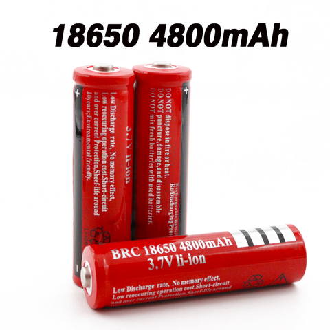 original 3.7v 4800mAh 18650 battery Lithium ion batteries Rechargeable Battery For Flashlight Torch e-cigarette +Free shipping ► Photo 1/6