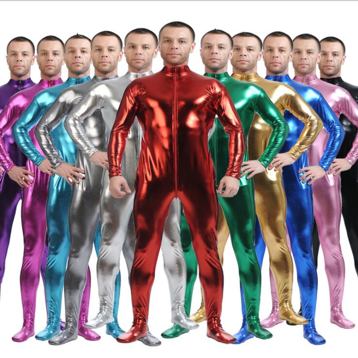 Ensnovo Mens Full Body Tights Suit Costumes Spandex Zentai Bodysuit 