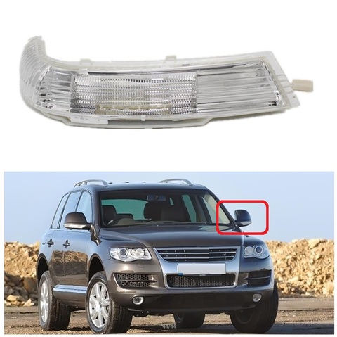 Left Side For VW Touareg 2002 2003 2004 2005 2006 Car-Stying Rear Mirror LED Turn Signal Indicator Light Lamp ► Photo 1/5