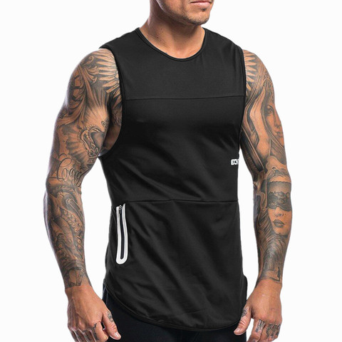 Summer New Men Bodybuilding Workout Sleeveless Tank Tops Mens Gyms Clothing Fitness Jogger Casual breathability Vest ► Photo 1/6