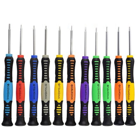 11 in 1 Precision Screwdriver T3 T4 T5 T6 P2 P5 0.8 1.2 Pentalobe Y 2.0 1.2 1.5 2.0 Phillips Flatted for Macbook Air / Pro Phone ► Photo 1/6