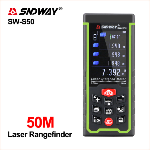SNDWAY Laser Rangefinder Hunting Digital Mini Handheld Portable Range Finder USB Recharge Colorful Screen Laser Distance Meter ► Photo 1/6
