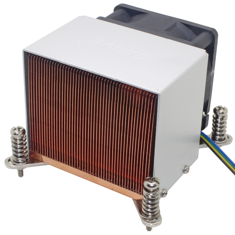 2U Server CPU Cooler Heatsink Cooling Fan For Intel Xeon LGA 1155 1156 1150 1151 Industrial computer workstation Active Cooling ► Photo 1/6