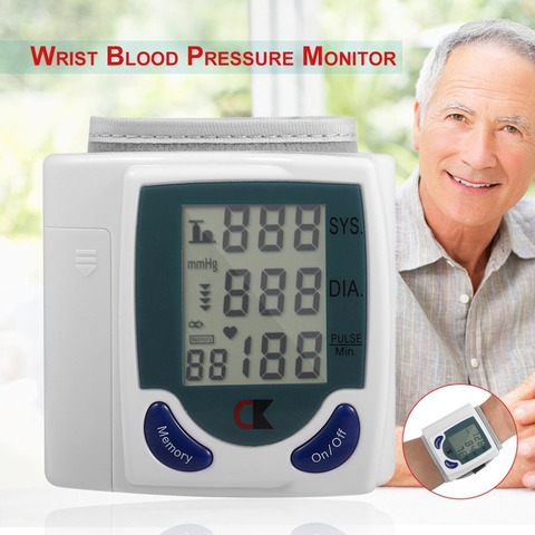 Home Health Care Automatic Digital Wrist Blood Pressure Monitor for Measuring Heart Beat And Pulse Rate DIA ► Photo 1/6